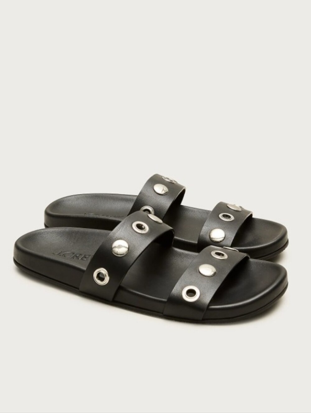 Madewell Kira Grommet Leather Sandals - black